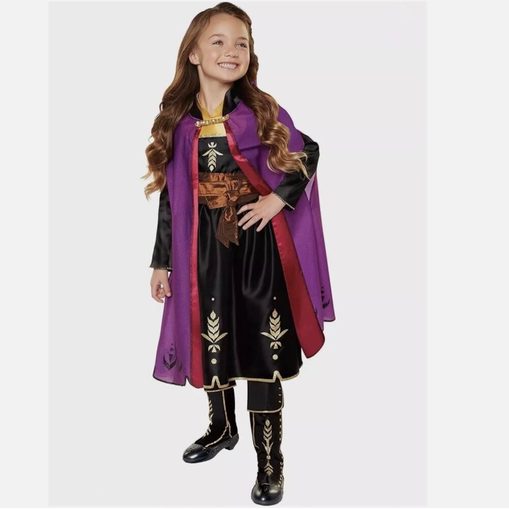 NWT Disney Collection Frozen Anna Girls Travel Dress Halloween Costume Size 5/6